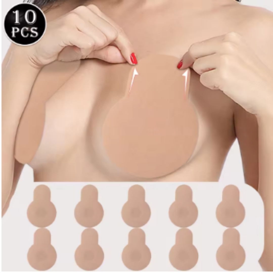 Strapless Bra Adhesive - 여성용 푸쉬업 브라, 셀프 접착 실리콘