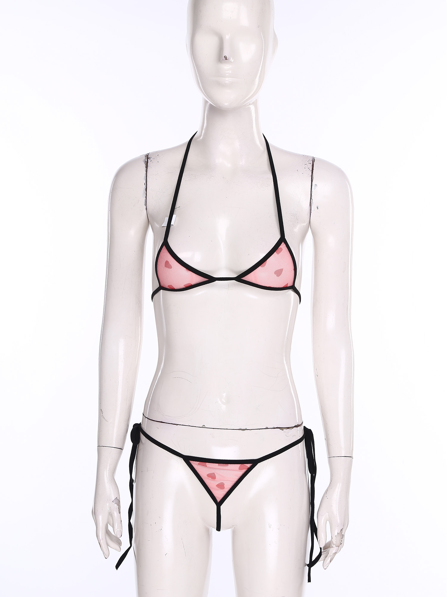 여성용 마이크로 미니 비키니 란제리 속옷 세트 프린트  - Lace Bralette Set 리뷰 및 가격