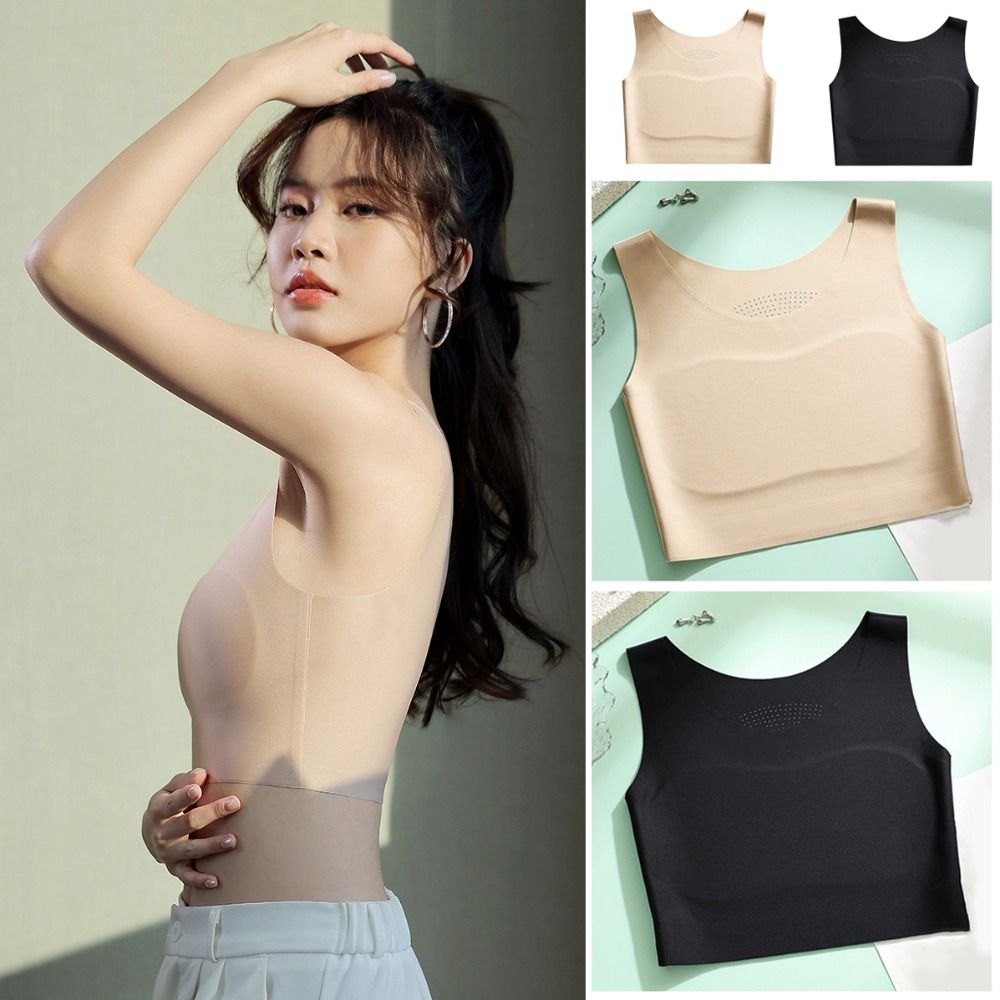 여성용 아이스 실크 심리스 무선 브라, U넥 슬림 플랫 - Minimizer Bra Women 리뷰 및 가격