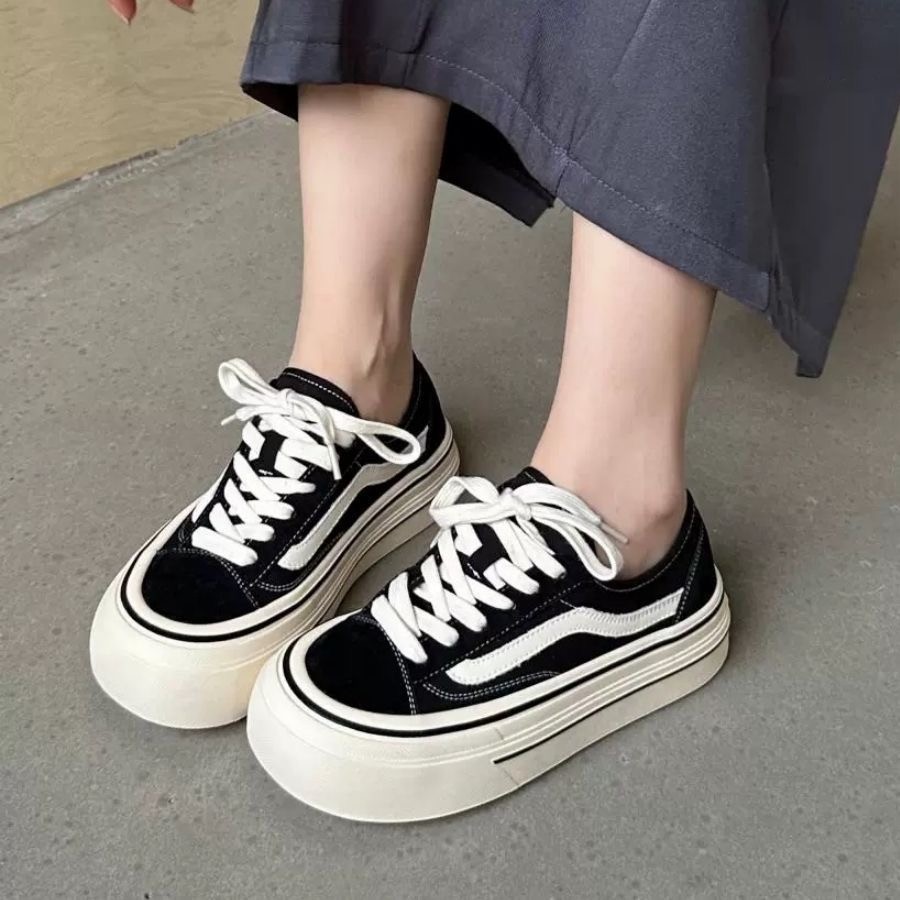 2024 두꺼운 밑창과 높은 내부 높이를 가진 새로운  - Vans Shoes Old Skool 리뷰 및 가격