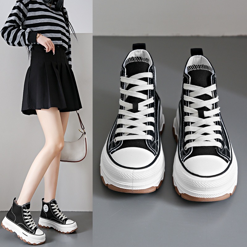 2024 새로운 여성 하이 탑 스니커즈 레이스 업 캐주 - Vans Shoes Old Skool 리뷰 및 가격
