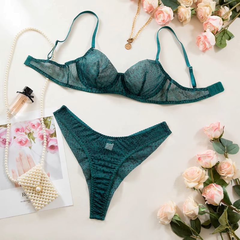2종 세트 여성 란제리 초박형 메쉬 통기성 속옷 세트  - Minimizer Bra Women 리뷰 및 가격